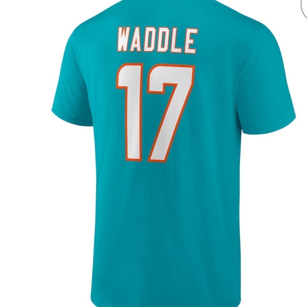 Men's Jaylen Waddle Miami Dolphins Player Icon T-Shirt Sz XL